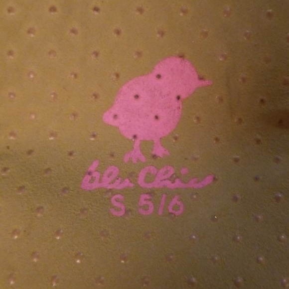 Blu Chic SZ5/6 Green & Pink Slipper Knee Socks - Picture 3 of 4